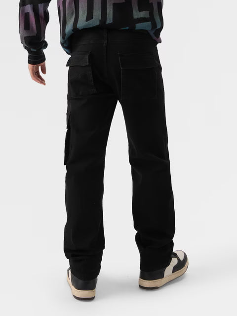 Men's Cargo Jeans: Onyx