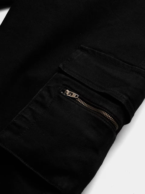 Men's Cargo Jeans: Onyx