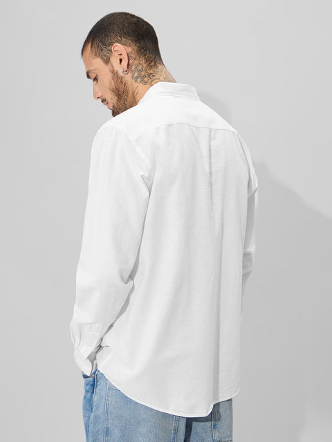 Cotton Linen: Pearl White