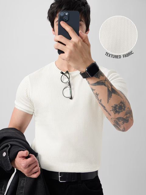 Korean T-Shirt: White