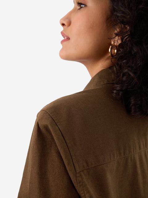 Cotton Linen: Chestnut