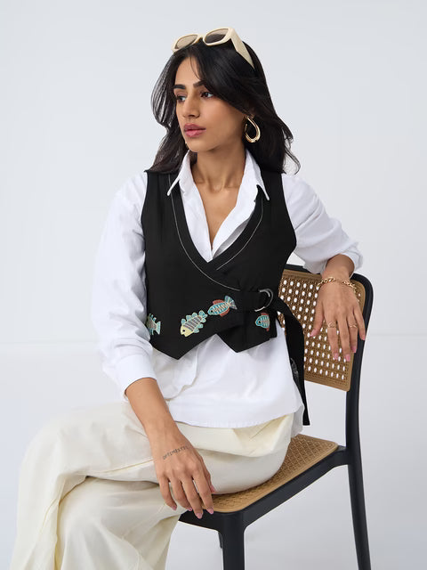 Cotton Linen Vest: Flair