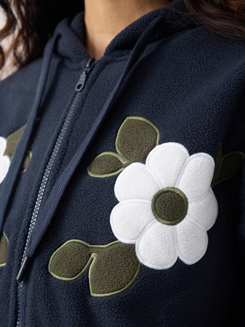 Polar Fleece Hoodies: Mystic Bloom