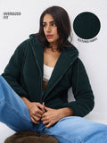 Puffer Jacket: Bottle Green