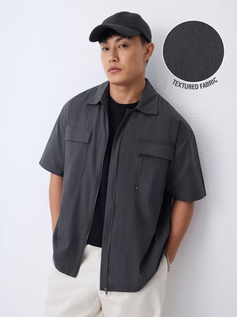 Zipper Shirt: Thundercloud