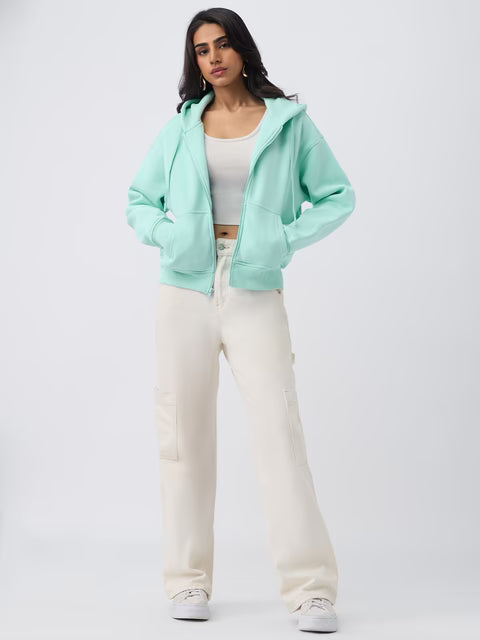 Zipper Hoodie: Applemint