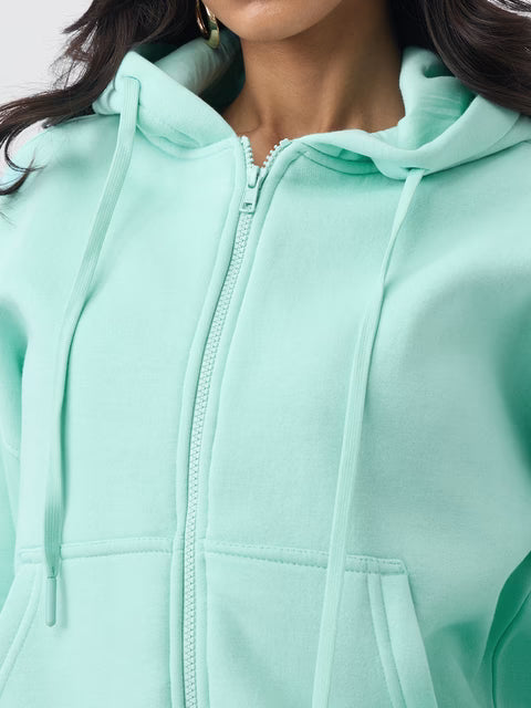 Zipper Hoodie: Applemint