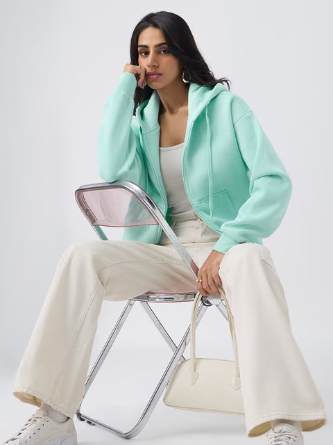 Zipper Hoodie: Applemint