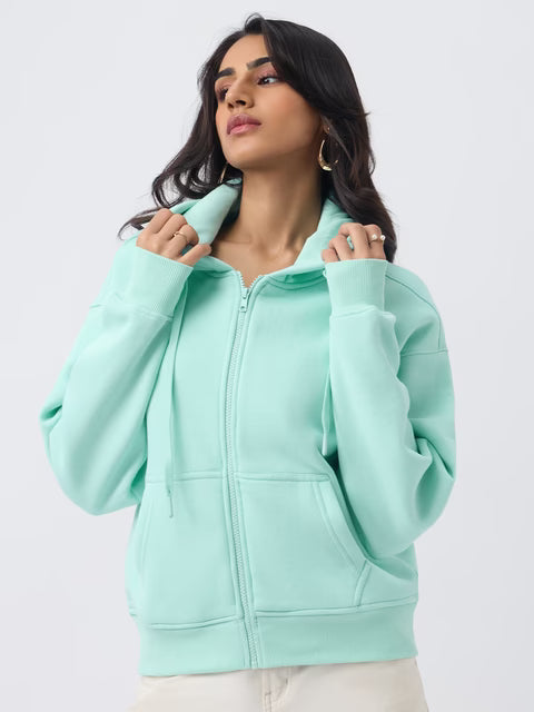Zipper Hoodie: Applemint