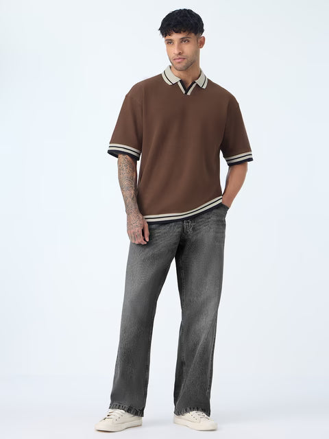 Oversized Polo: Russet