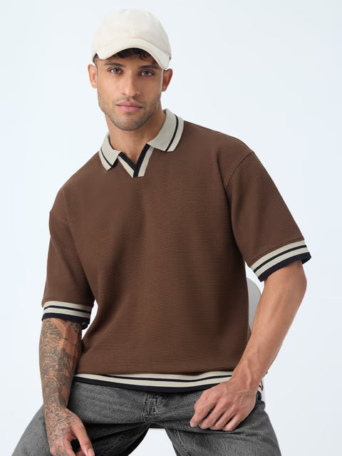 Oversized Polo: Russet
