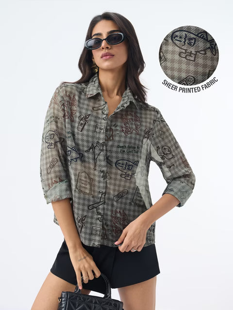 Sheer Shirt: Mystique