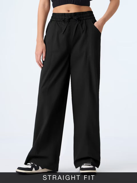 Pull On Pants: Black Noir (Straight Fit)