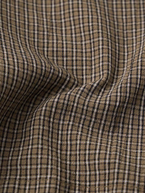 Textured Shirt: Chestnut