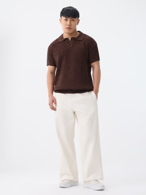 Textured Flat Knit: Cedar