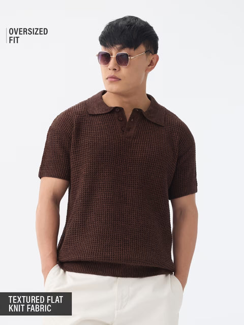 Textured Flat Knit: Cedar